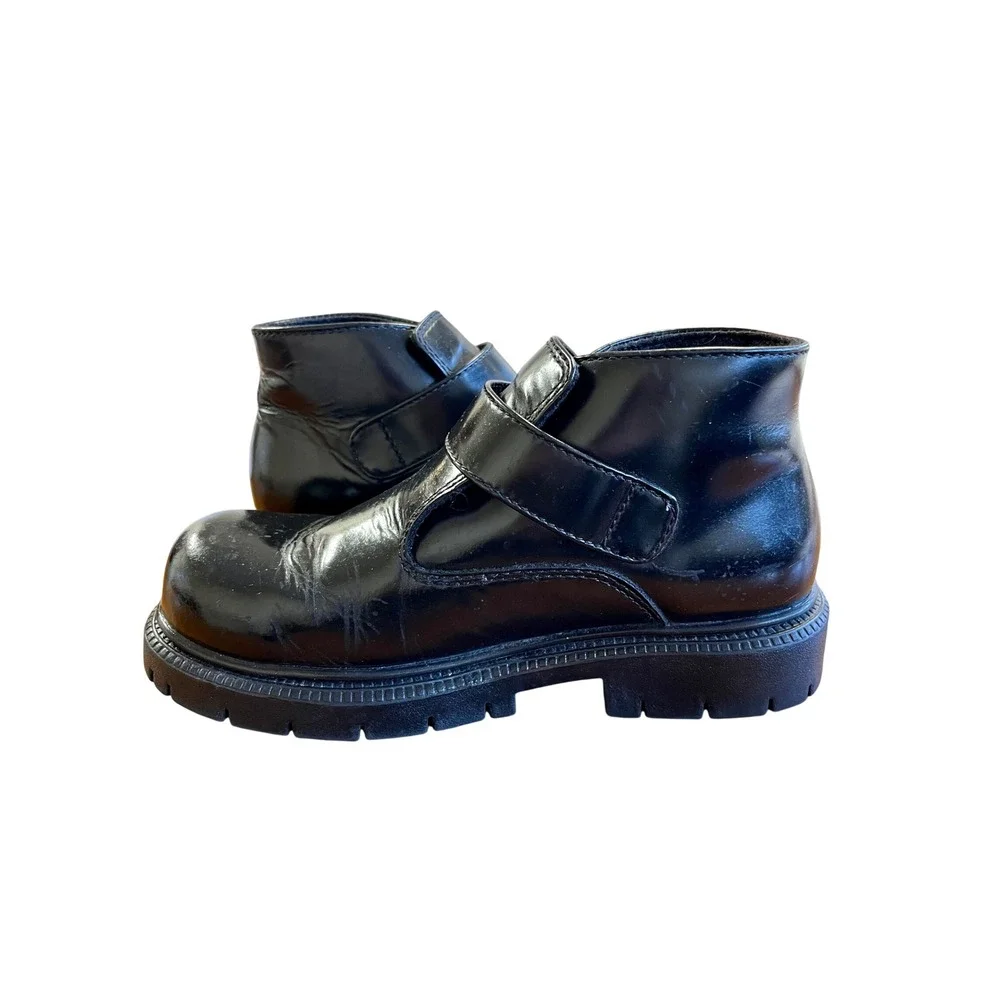 Vintage 90s Y2K Chunky Sole Monk Strap SKECHERS Shoes Boot Grunge Goth Cyberpunk